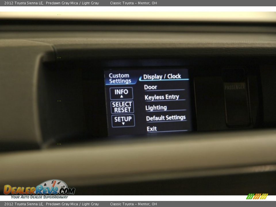 2012 Toyota Sienna LE Predawn Gray Mica / Light Gray Photo #10