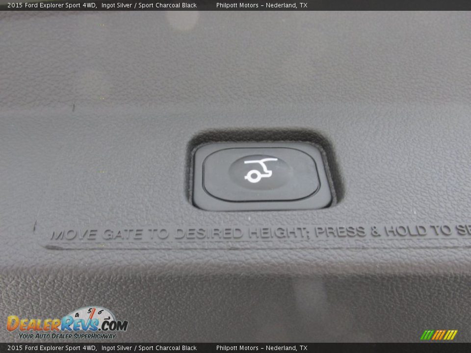 2015 Ford Explorer Sport 4WD Ingot Silver / Sport Charcoal Black Photo #20
