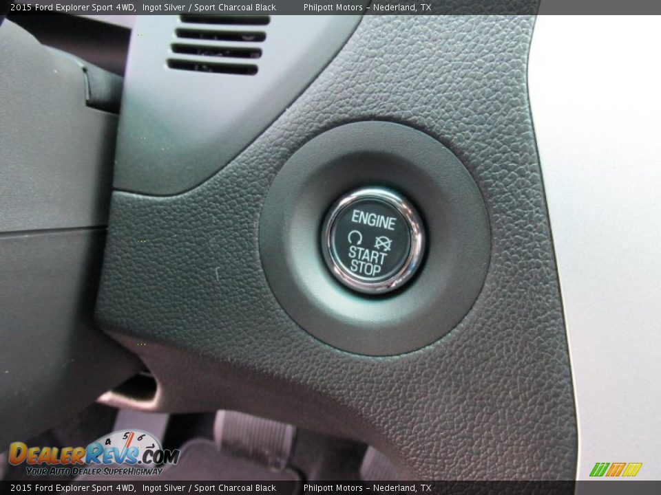 2015 Ford Explorer Sport 4WD Ingot Silver / Sport Charcoal Black Photo #33