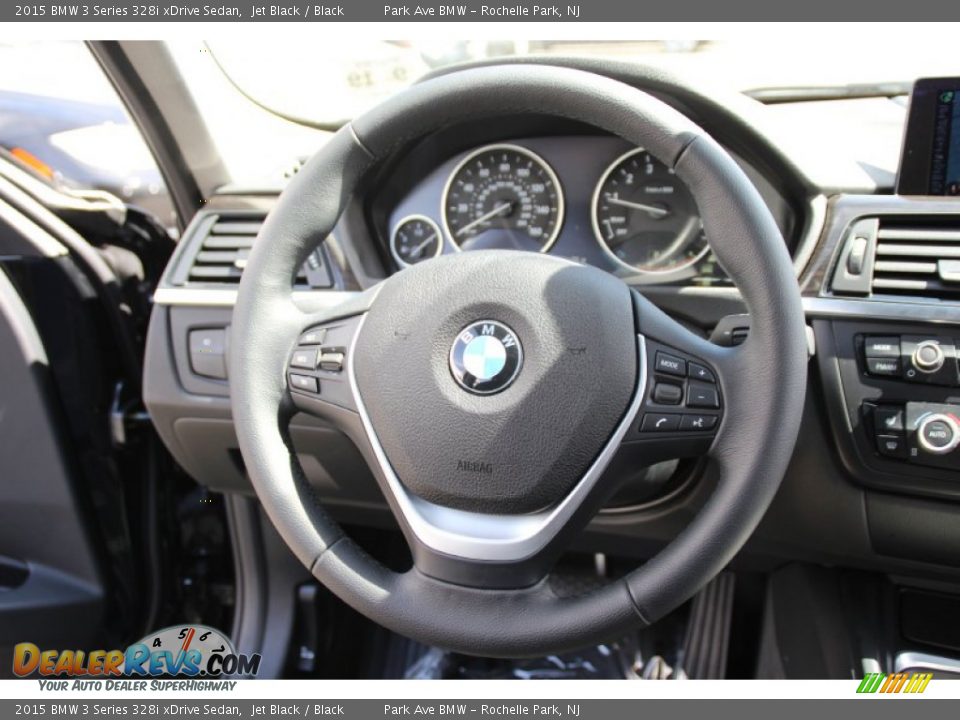 2015 BMW 3 Series 328i xDrive Sedan Jet Black / Black Photo #19