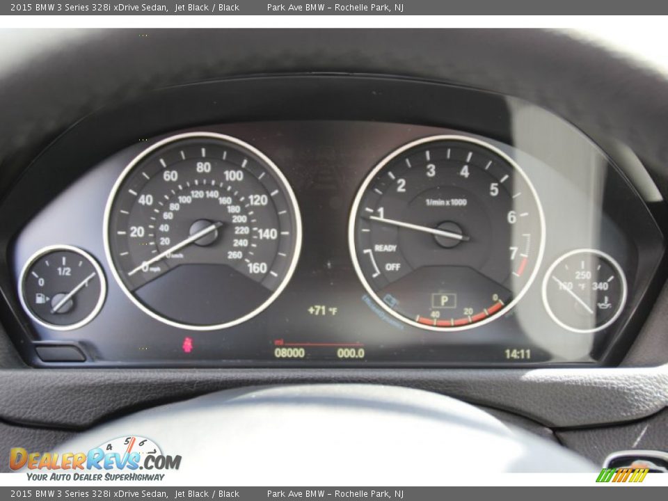 2015 BMW 3 Series 328i xDrive Sedan Jet Black / Black Photo #22