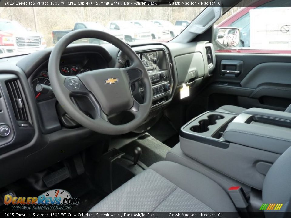 2015 Chevrolet Silverado 1500 WT Crew Cab 4x4 Summit White / Dark Ash/Jet Black Photo #4