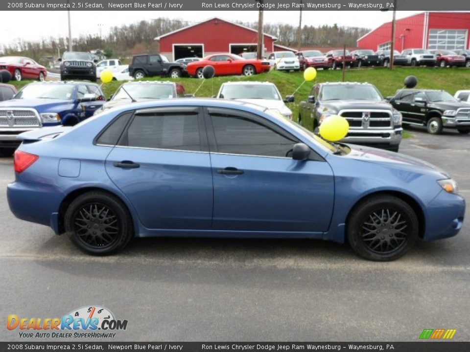 2008 Subaru Impreza 2.5i Sedan Newport Blue Pearl / Ivory Photo #6