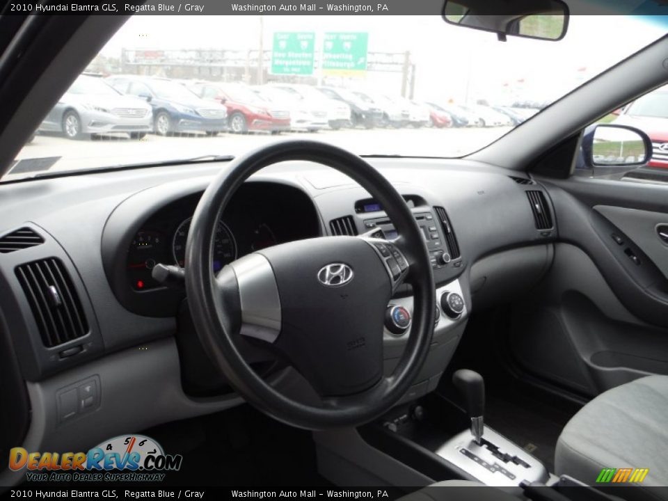 2010 Hyundai Elantra GLS Regatta Blue / Gray Photo #9