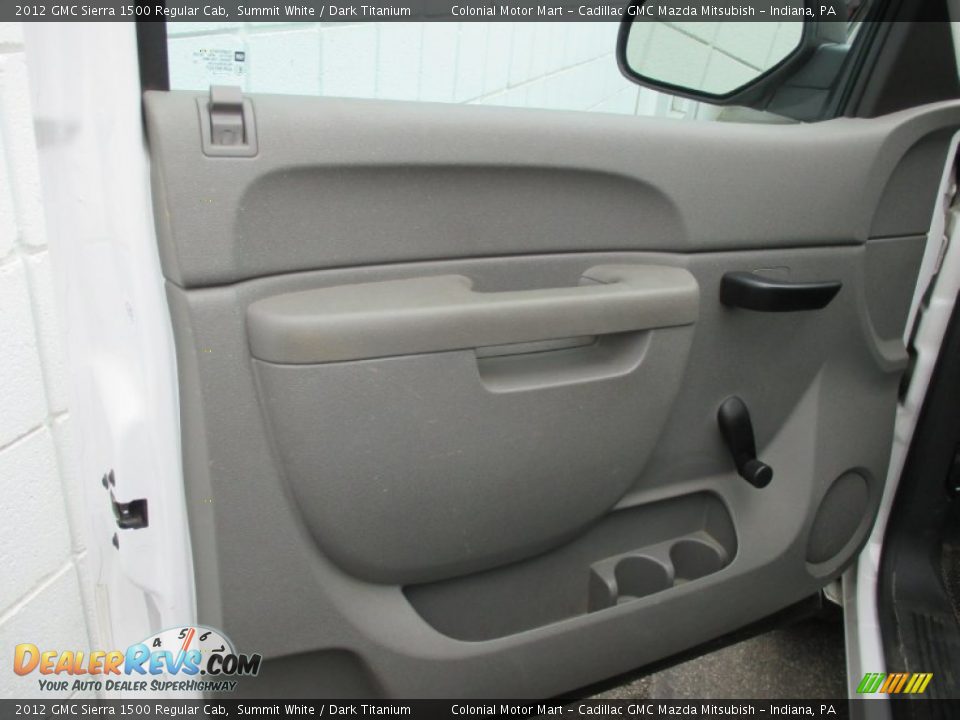 2012 GMC Sierra 1500 Regular Cab Summit White / Dark Titanium Photo #7