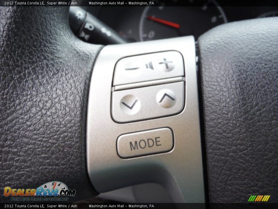 2012 Toyota Corolla LE Super White / Ash Photo #16