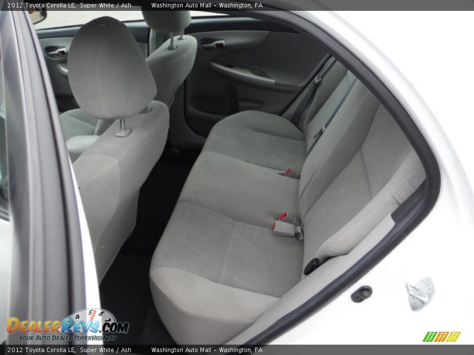 2012 Toyota Corolla LE Super White / Ash Photo #17