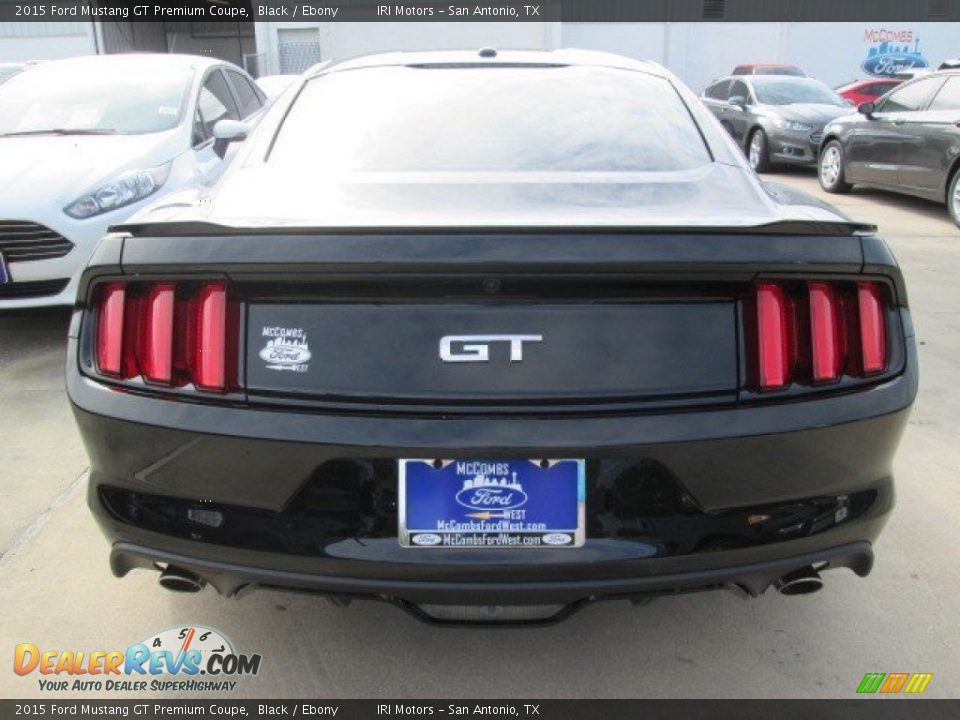 2015 Ford Mustang GT Premium Coupe Black / Ebony Photo #8