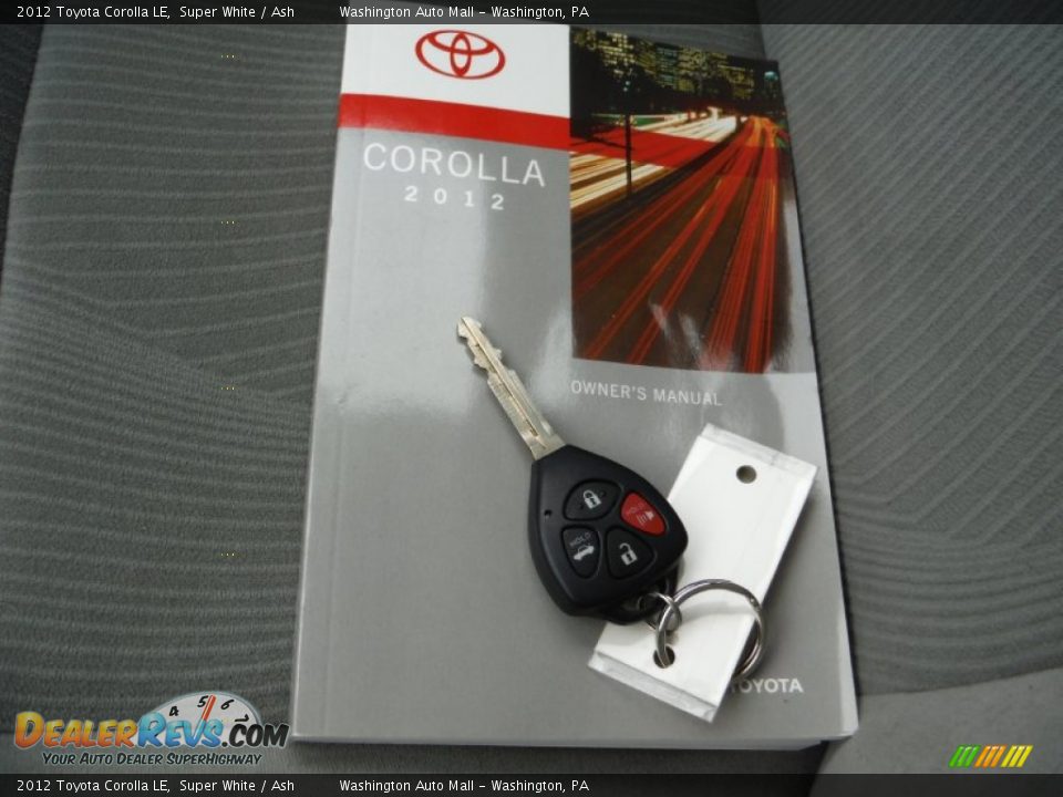 2012 Toyota Corolla LE Super White / Ash Photo #18