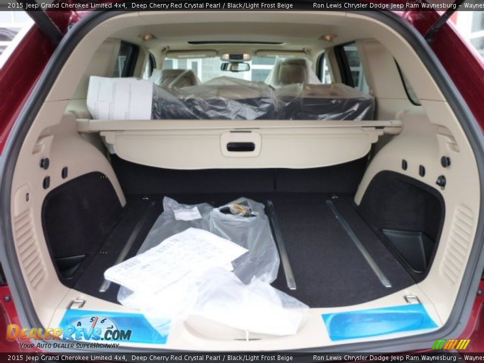 2015 Jeep Grand Cherokee Limited 4x4 Deep Cherry Red Crystal Pearl / Black/Light Frost Beige Photo #3