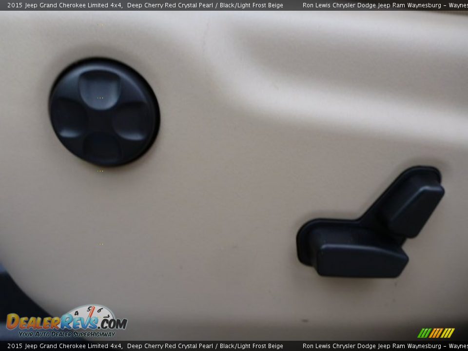2015 Jeep Grand Cherokee Limited 4x4 Deep Cherry Red Crystal Pearl / Black/Light Frost Beige Photo #13