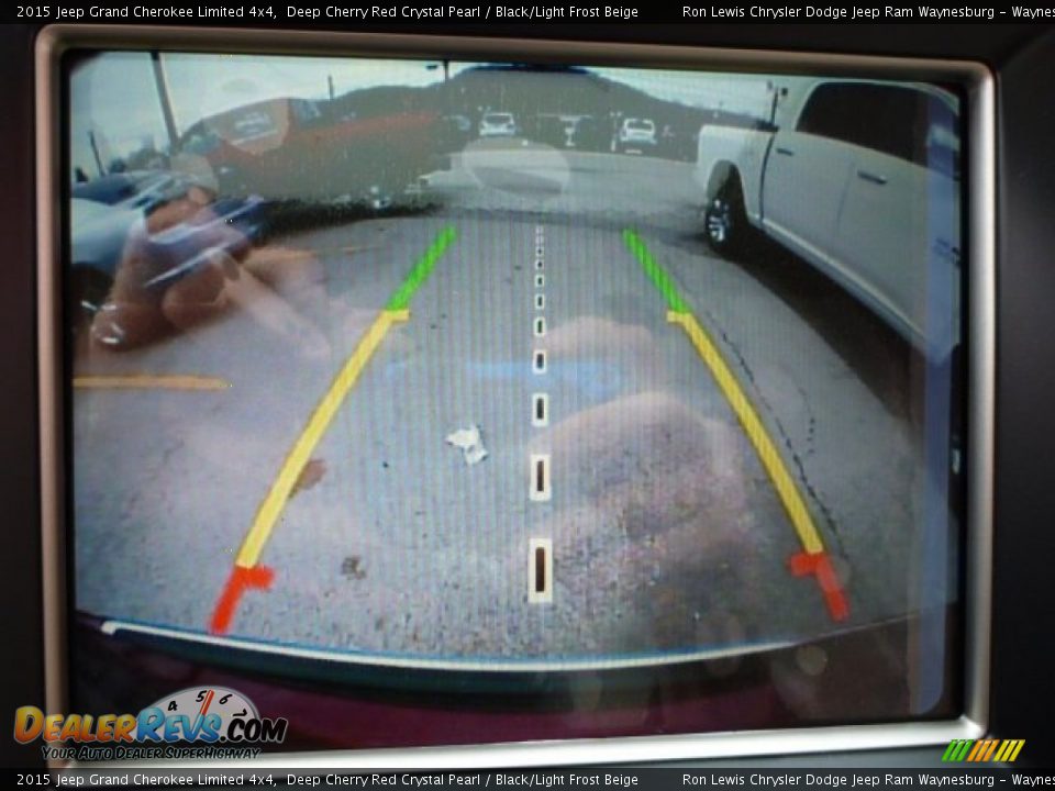 2015 Jeep Grand Cherokee Limited 4x4 Deep Cherry Red Crystal Pearl / Black/Light Frost Beige Photo #18