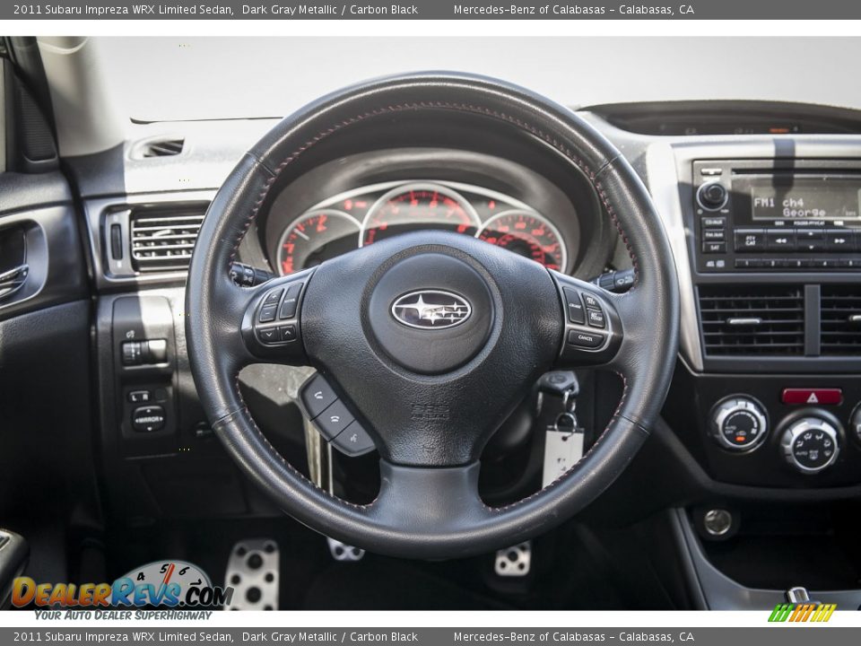 2011 Subaru Impreza WRX Limited Sedan Steering Wheel Photo #15