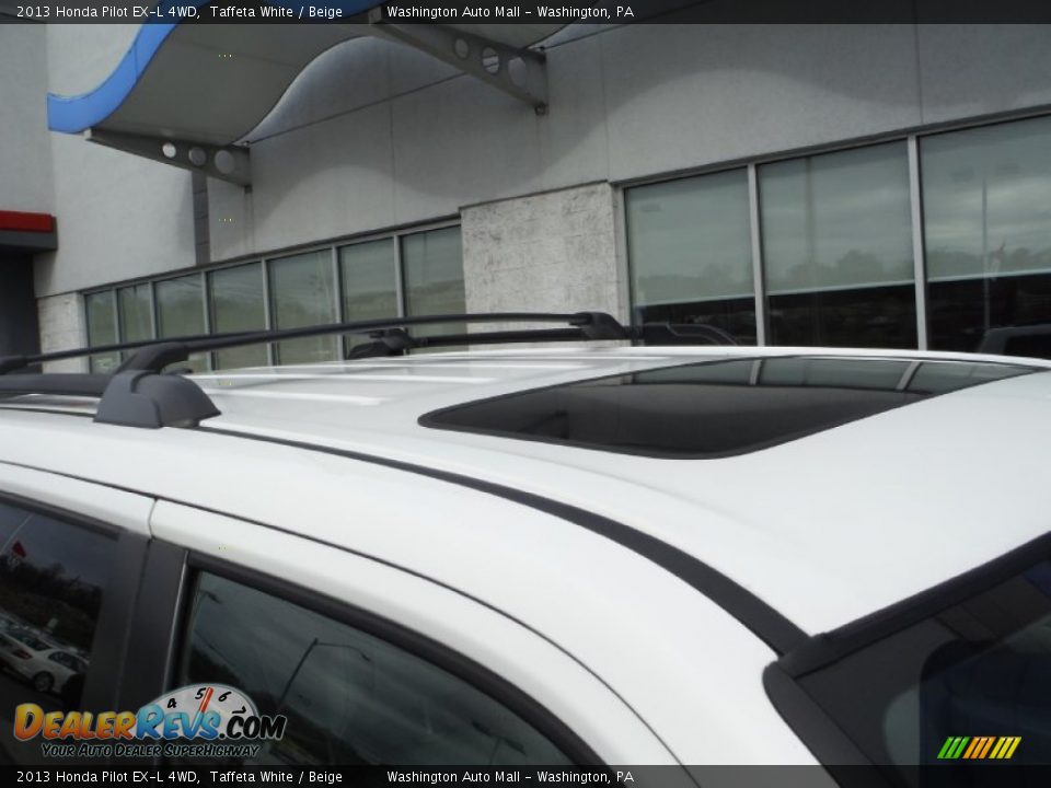 2013 Honda Pilot EX-L 4WD Taffeta White / Beige Photo #3