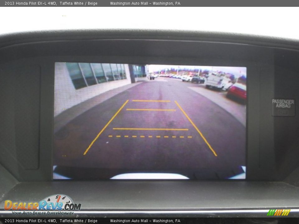 2013 Honda Pilot EX-L 4WD Taffeta White / Beige Photo #16