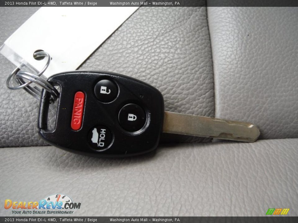 2013 Honda Pilot EX-L 4WD Taffeta White / Beige Photo #21