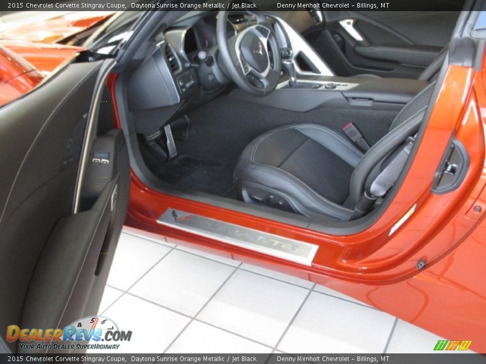 2015 Chevrolet Corvette Stingray Coupe Daytona Sunrise Orange Metallic / Jet Black Photo #6