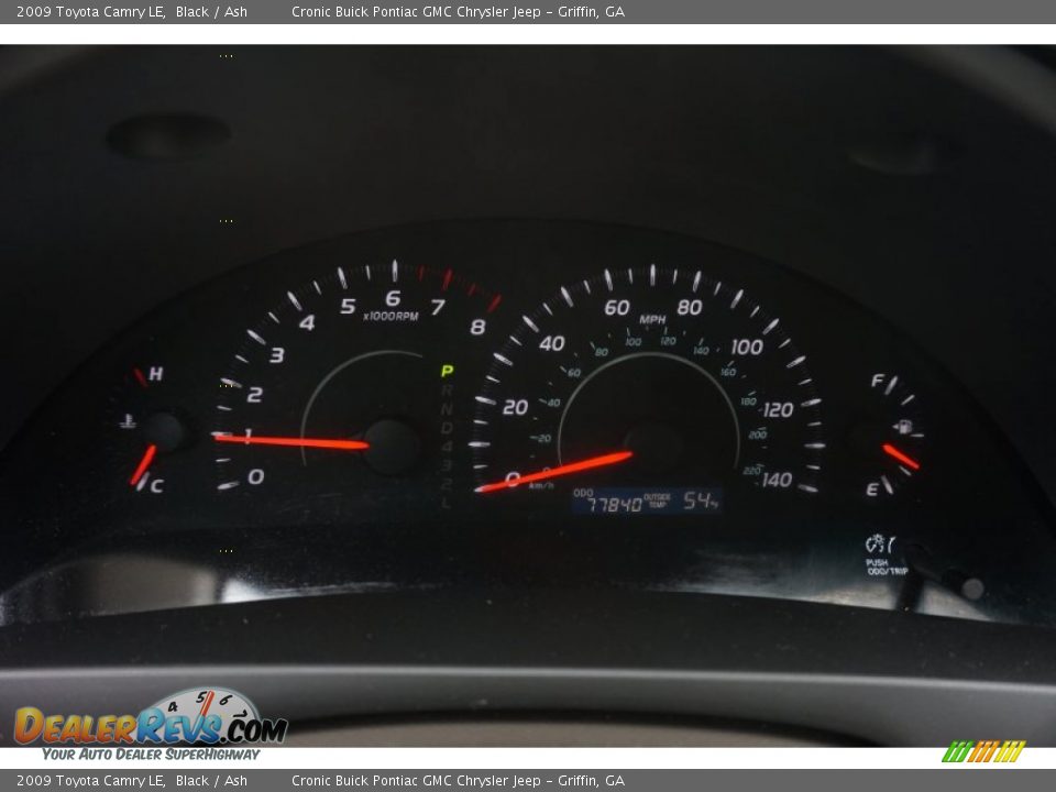 2009 Toyota Camry LE Black / Ash Photo #18