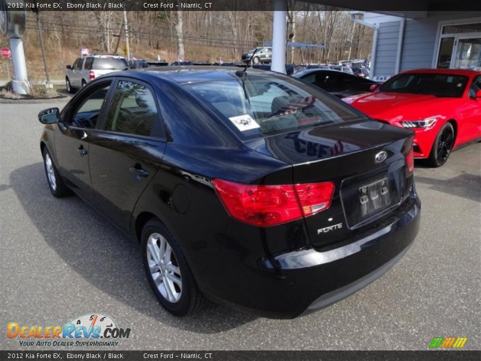 2012 Kia Forte EX Ebony Black / Black Photo #5