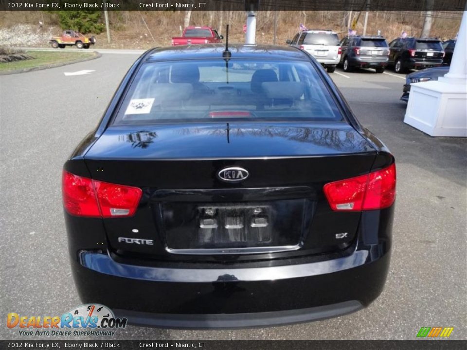 2012 Kia Forte EX Ebony Black / Black Photo #6