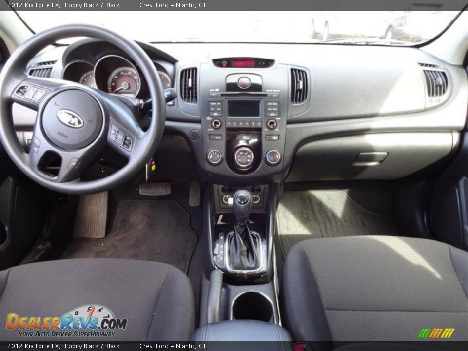 2012 Kia Forte EX Ebony Black / Black Photo #11