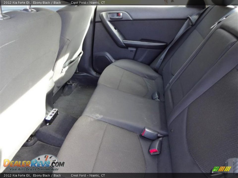 2012 Kia Forte EX Ebony Black / Black Photo #12