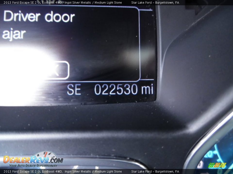 2013 Ford Escape SE 2.0L EcoBoost 4WD Ingot Silver Metallic / Medium Light Stone Photo #20
