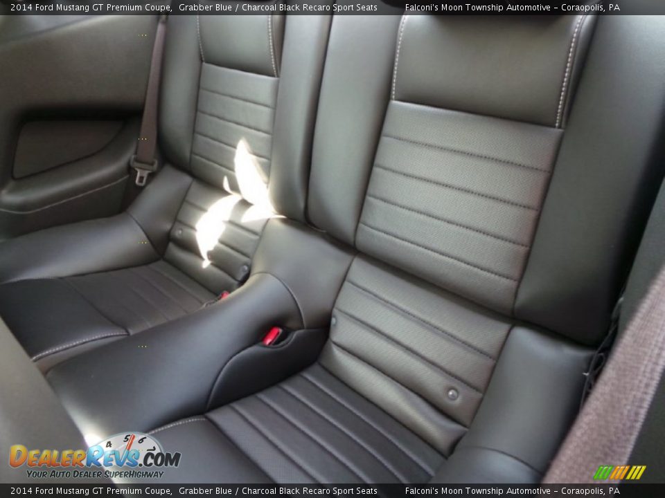 2014 Ford Mustang GT Premium Coupe Grabber Blue / Charcoal Black Recaro Sport Seats Photo #15