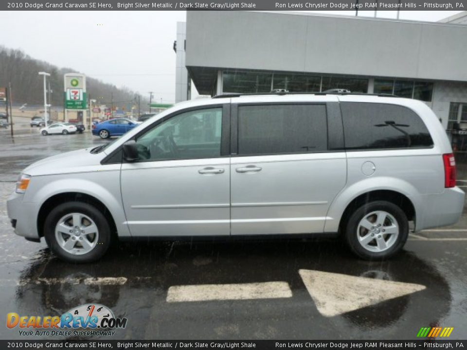 2010 Dodge Grand Caravan SE Hero Bright Silver Metallic / Dark Slate Gray/Light Shale Photo #2