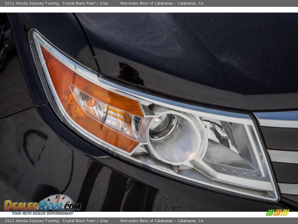 2011 Honda Odyssey Touring Crystal Black Pearl / Gray Photo #27