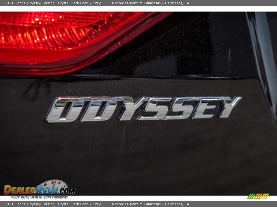 2011 Honda Odyssey Touring Crystal Black Pearl / Gray Photo #30