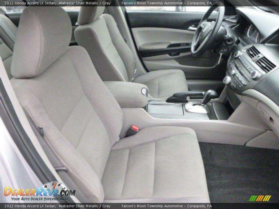 2012 Honda Accord LX Sedan Alabaster Silver Metallic / Gray Photo #10