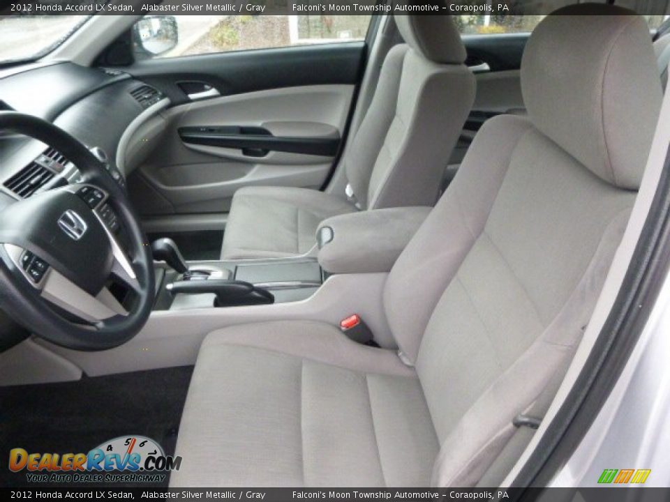 2012 Honda Accord LX Sedan Alabaster Silver Metallic / Gray Photo #15