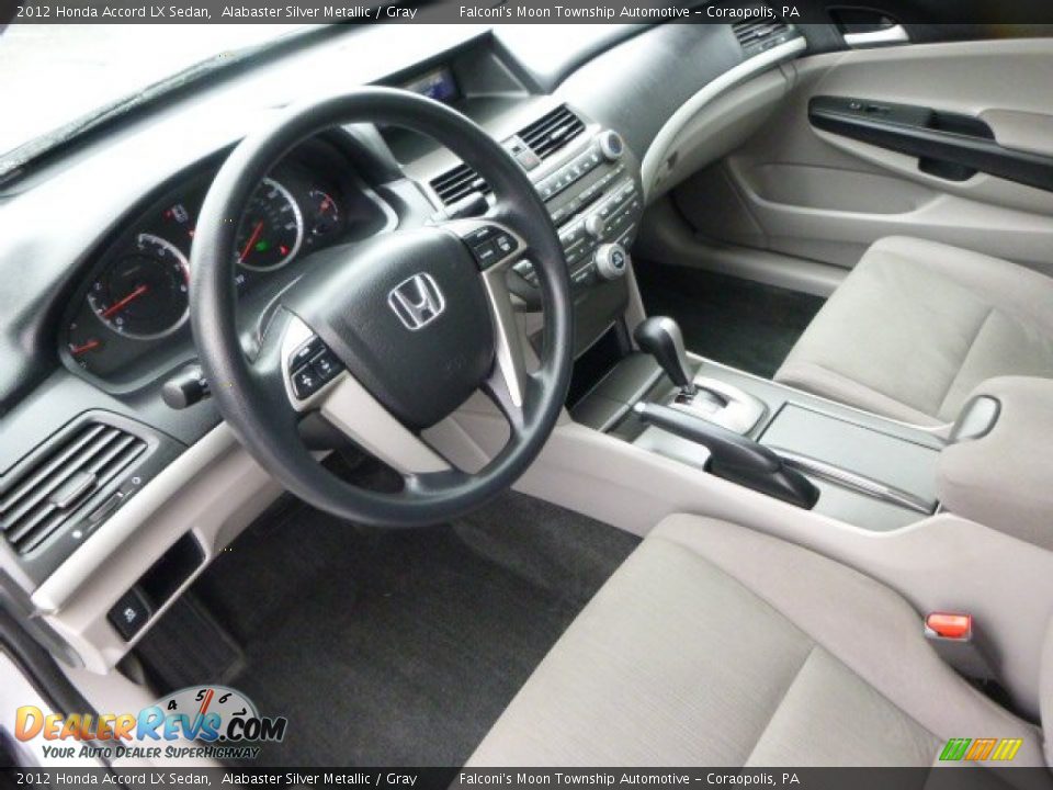 2012 Honda Accord LX Sedan Alabaster Silver Metallic / Gray Photo #20