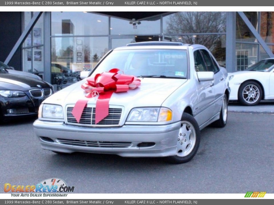 1999 Mercedes-Benz C 280 Sedan Brilliant Silver Metallic / Grey Photo #3