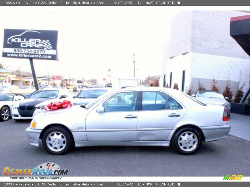 1999 Mercedes-Benz C 280 Sedan Brilliant Silver Metallic / Grey Photo #4
