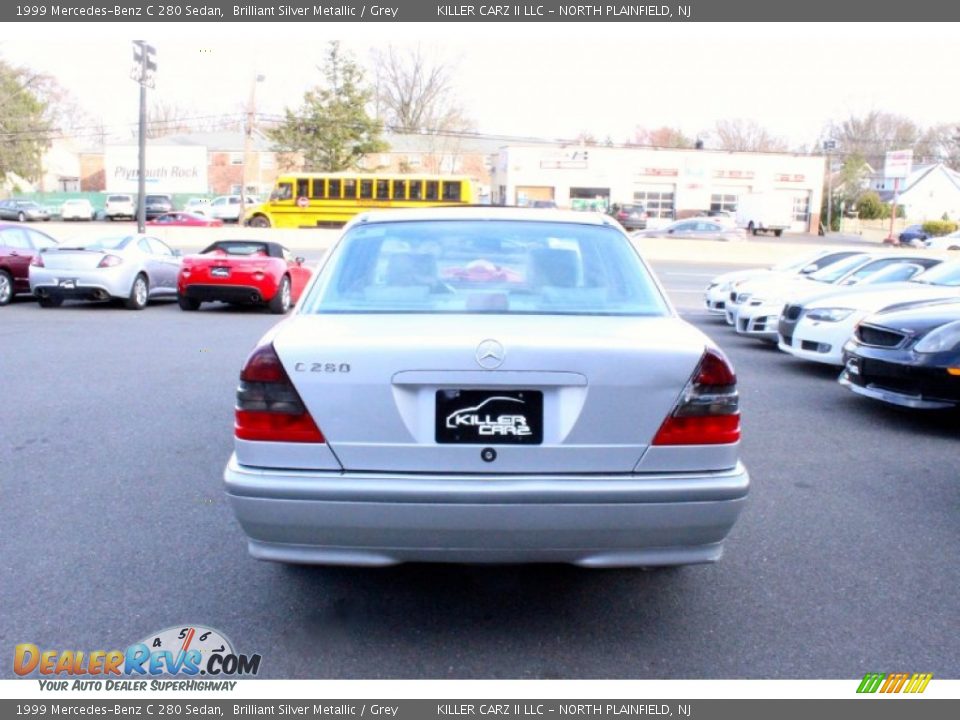 1999 Mercedes-Benz C 280 Sedan Brilliant Silver Metallic / Grey Photo #6