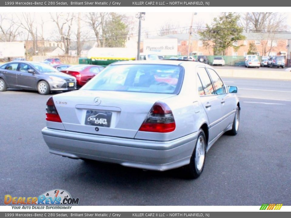 1999 Mercedes-Benz C 280 Sedan Brilliant Silver Metallic / Grey Photo #7