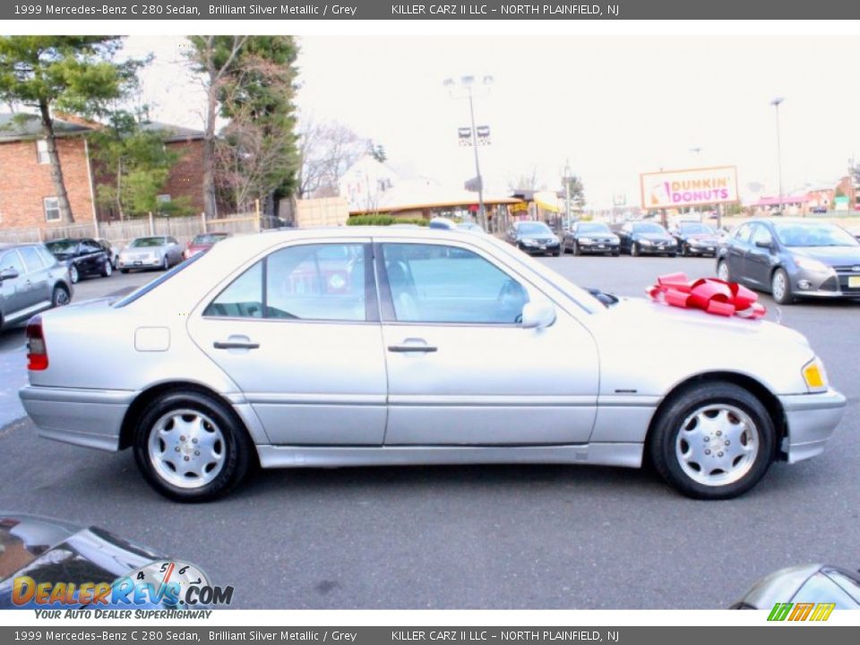 1999 Mercedes-Benz C 280 Sedan Brilliant Silver Metallic / Grey Photo #10