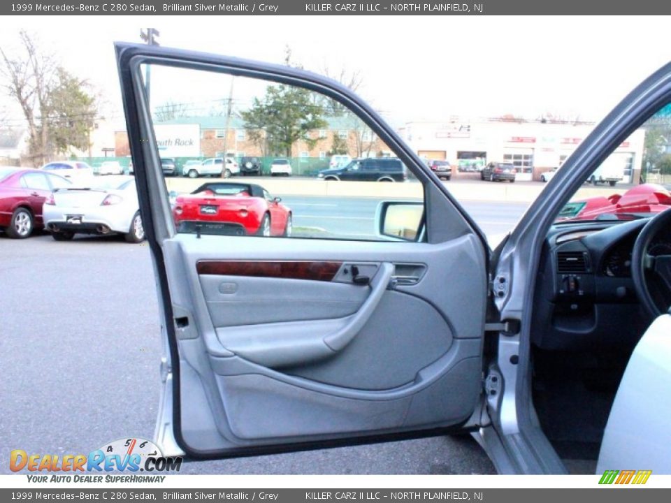 1999 Mercedes-Benz C 280 Sedan Brilliant Silver Metallic / Grey Photo #12