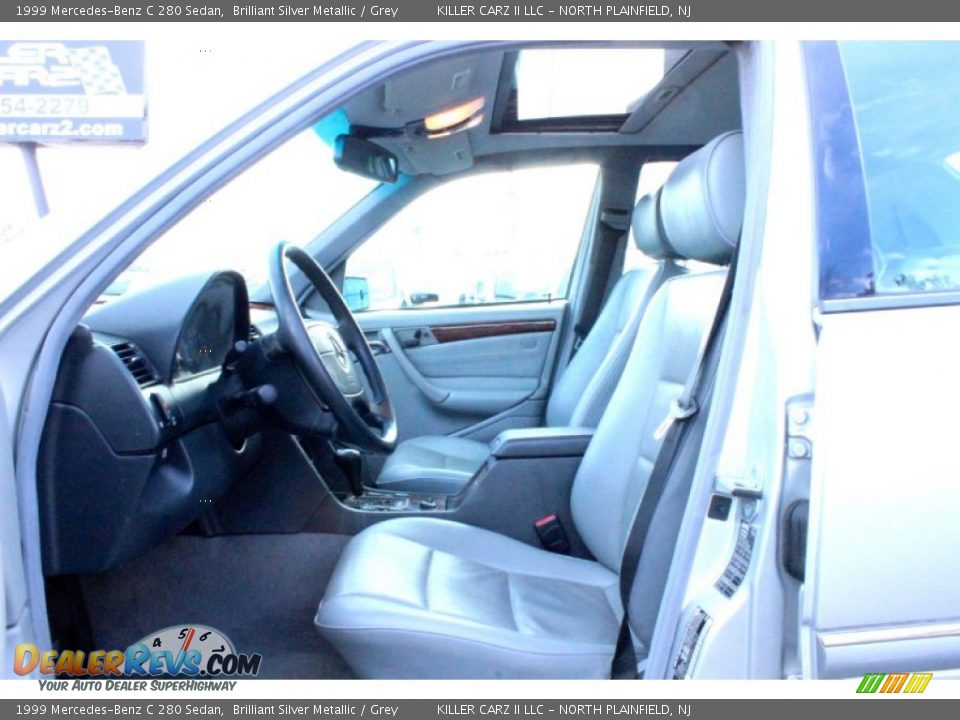 1999 Mercedes-Benz C 280 Sedan Brilliant Silver Metallic / Grey Photo #14