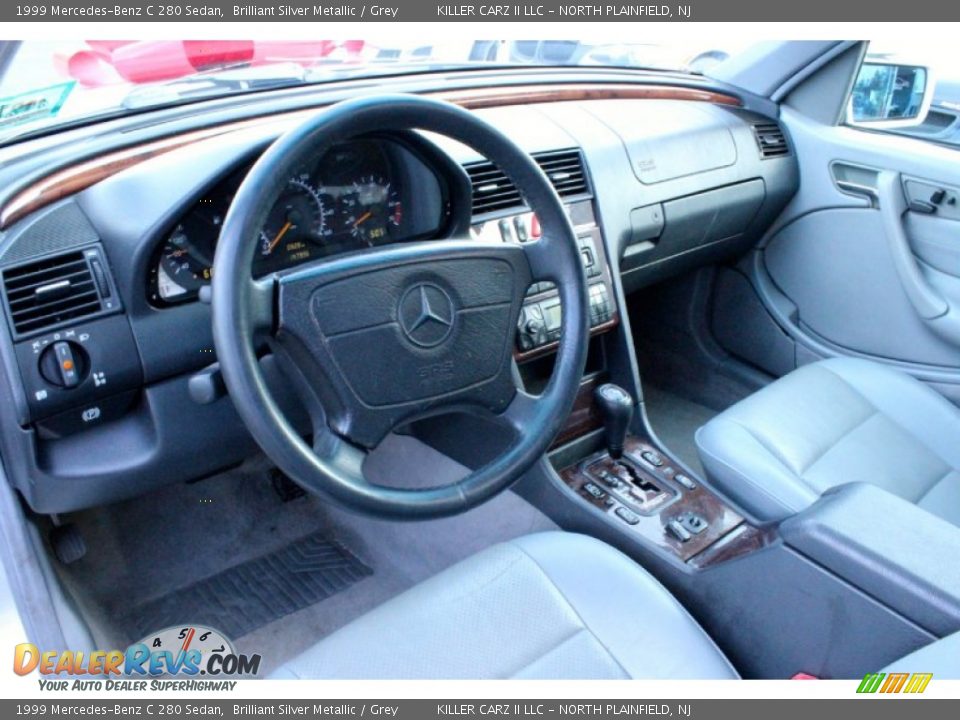 1999 Mercedes-Benz C 280 Sedan Brilliant Silver Metallic / Grey Photo #15