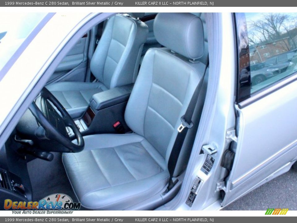 1999 Mercedes-Benz C 280 Sedan Brilliant Silver Metallic / Grey Photo #16