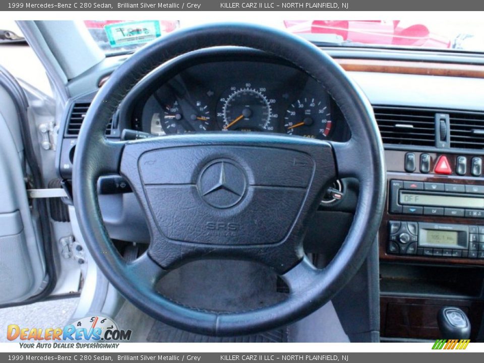 1999 Mercedes-Benz C 280 Sedan Brilliant Silver Metallic / Grey Photo #17