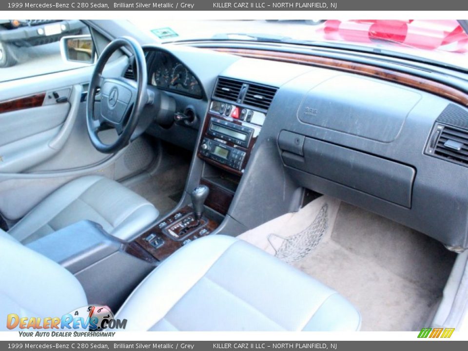 1999 Mercedes-Benz C 280 Sedan Brilliant Silver Metallic / Grey Photo #24