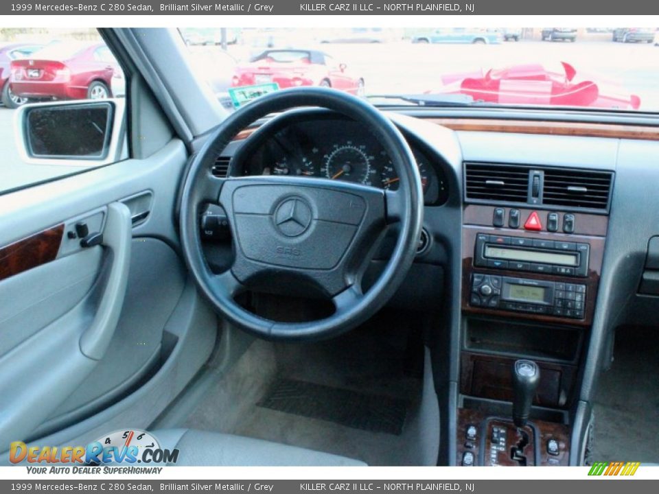 1999 Mercedes-Benz C 280 Sedan Brilliant Silver Metallic / Grey Photo #28