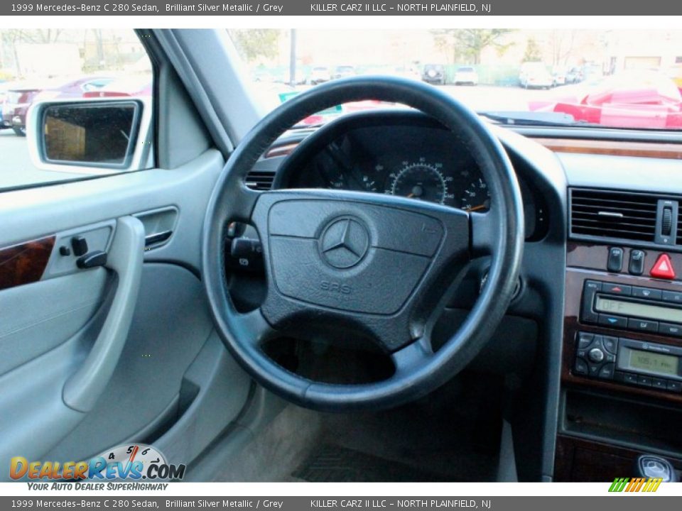 1999 Mercedes-Benz C 280 Sedan Brilliant Silver Metallic / Grey Photo #29