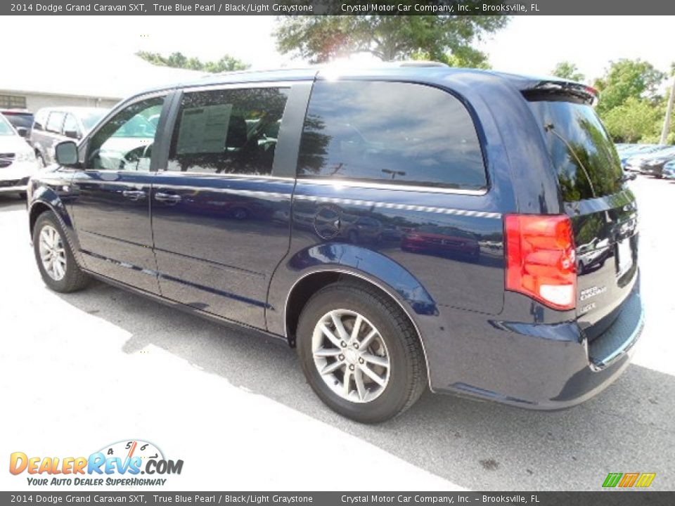 2014 Dodge Grand Caravan SXT True Blue Pearl / Black/Light Graystone Photo #3