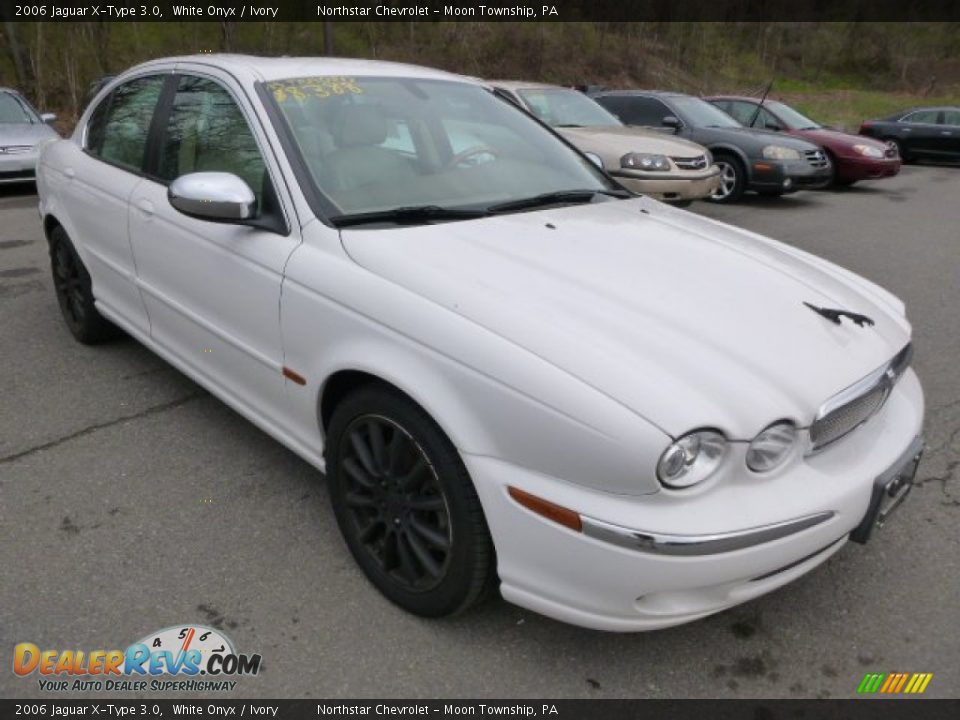 2006 Jaguar X-Type 3.0 White Onyx / Ivory Photo #5