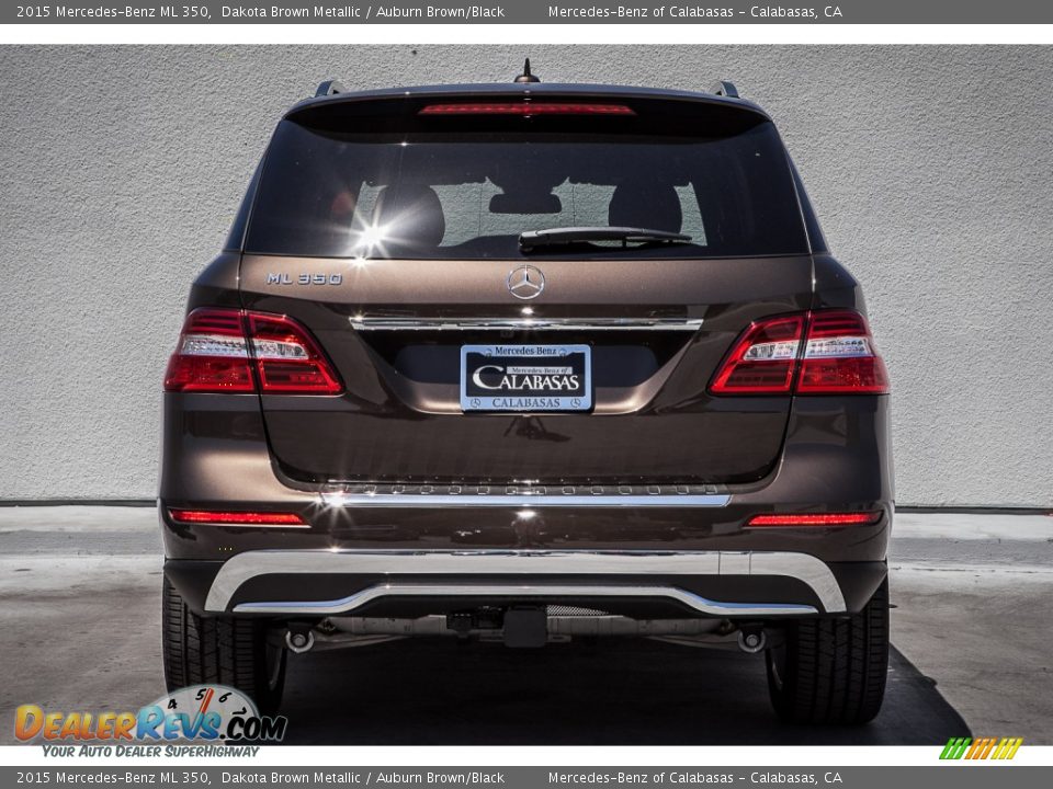 2015 Mercedes-Benz ML 350 Dakota Brown Metallic / Auburn Brown/Black Photo #3